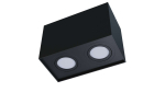 Ceiling spotlight fixture SPOT KALA 2x square black